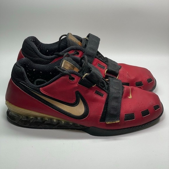 Nike Other - Nike Romaleos 2 Men's Weightlifting Shoes, Size 12.5 Red/Gold/Black